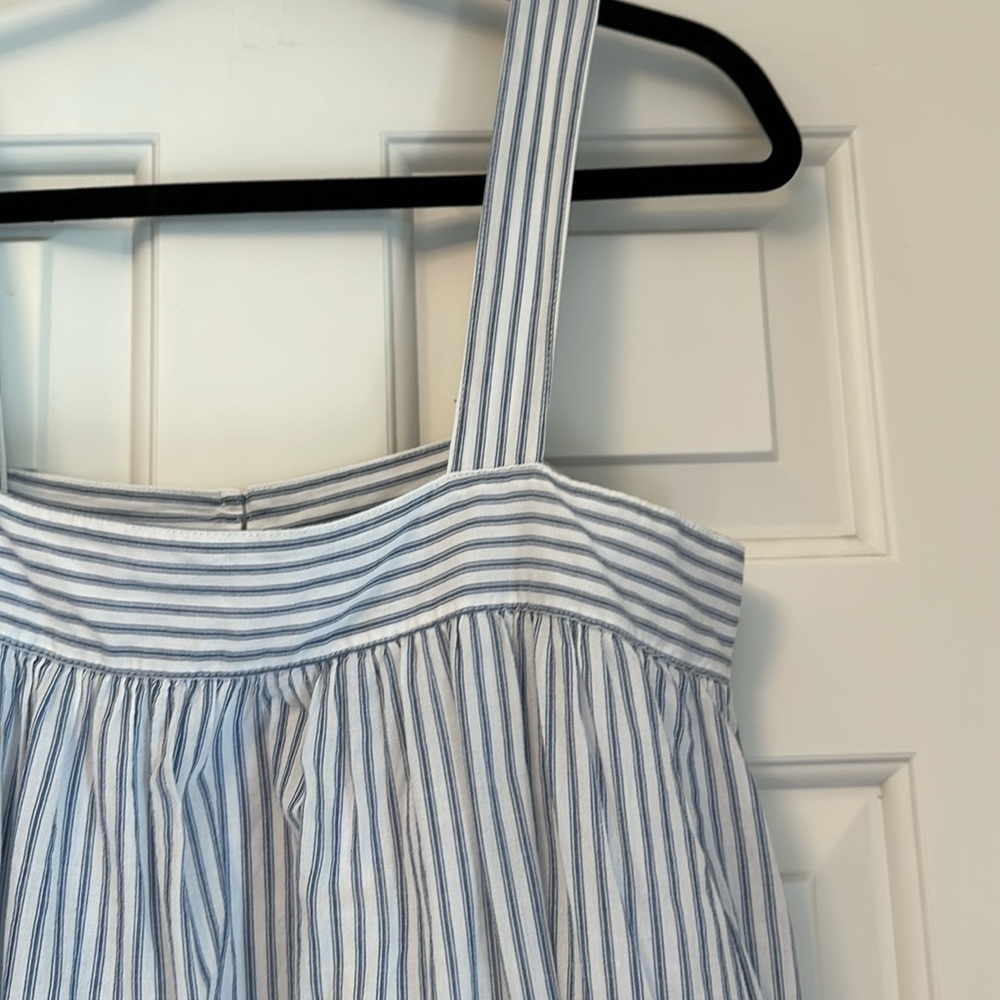 XiRENA Blue and White Striped Midi Dress - Picture 2 of 6